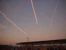 Scie spostate dal vento in quota